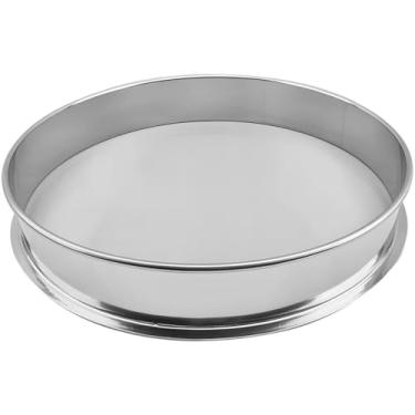 Imagem de Peneira de malha fina de aço inoxidável de 30 cm, malha 100, perfeita para peneirar farinha, açúcar e especiarias na cozinha