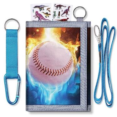 Imagem de Carteiras infantis para meninos – Carteira infantil com três dobras para meninas de 6 a 12 anos, bolso para moedas com zíper e 8 porta-cartões, Dinossauro verde, Dinossauro verde