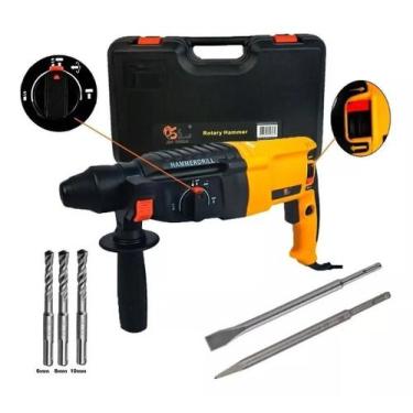 Imagem de Martelete Rotativo 960W 110V Furadeira Sds Amarelo Sa8222 - Nakasaki