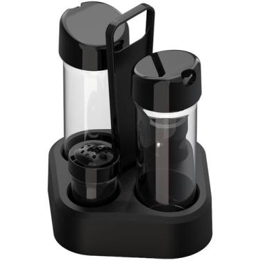 Imagem de Jogo Galheteiro 4x1 Unitermi Porta Temperos Especiarias Azeite Vinagre