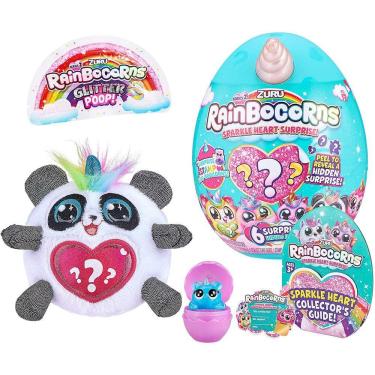 Imagem de Pelúcia Surpresa Coração Cintilante - Série 2 - Panda Rainbocorns