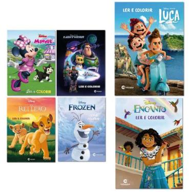 Imagem de Coleção Ler E Colorir Disney Kit com 6 Livros - Culturama