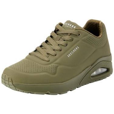 Imagem de Skechers Tênis masculino Uno - Stand On Air com cadarço, Verde escuro, 47