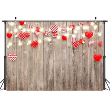 Imagem de Art_Angels Pano de fundo feliz dia dos namorados, 25 x 20 m, decoração de fundo de parede de madeira para fotografia de fundo de festa da mamãe para adereços de estúdio