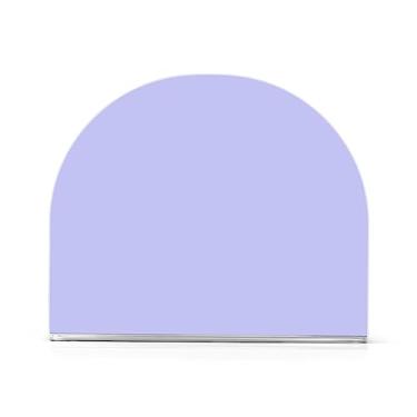 Imagem de Porta-guardanapos de acrílico azul lavanda, porta-guardanapos em forma de U para guardanapos de papel, suporte vertical de toalha de papel