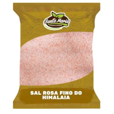 Imagem de Sal Rosa do Himalaia Fino 1Kg - Santa Maria - 1 kg