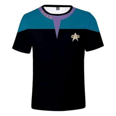 Imagem de Camiseta Unissex Star Trek Sci-Fi Com Estampa 3D Little Rocket Summer 