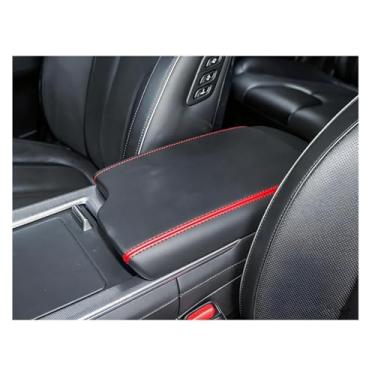 Imagem de QianBao Compatível com Hyundai Palisade 2020 2021 2022 2023 2024 2025 caixa de apoio de braço de couro capa de console central protetor de console médio Pontos vermelhos