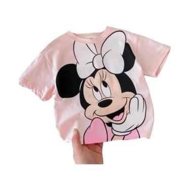 Imagem de Camiseta De Algodão Para Meninas E Meninos, Estilo Solto, Estampa De L