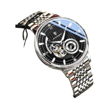 Imagem de Relógio De Pulso Mecânico Automático Masculino De Luxo Em Aço Inoxidáv