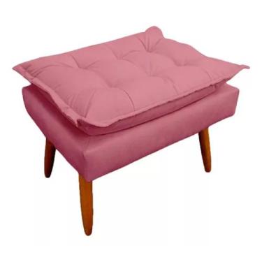 Imagem de Puff Decorativo Opala  Banqueta Para Penteadeira Sala Quarto - Casal D