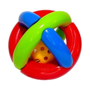 Imagem de Brinquedo Educativo Para Bebe Bola Maluquinha Chocalho Toys, Colorido