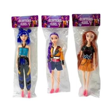 Imagem de Bonecos De Vinil De Anime Demon Hunters KPop 3 Peças Rumi Mira Zoi Más