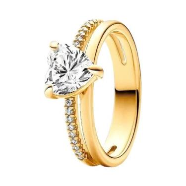 Imagem de Anel De Coração Chakra Da Disney Para Mulheres, Joia De Pedra Turquesa