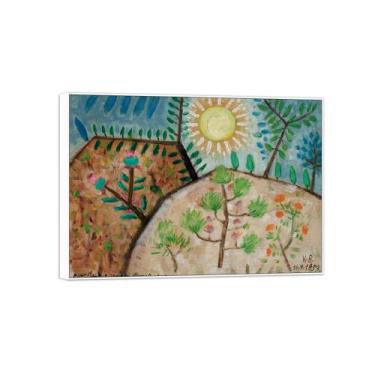 Imagem de Victor Brauner Famosa Arte de Parede Impressões em Tela Pintura Pronto para Pendurar - Paisagem 2 Imagens em Moldura Branca para Decoração de Sala de Estar 80 x 115 cm 31 x 45 pol