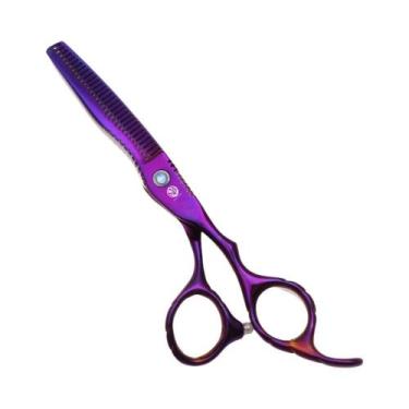 Imagem de Tesoura Profissional De Corte De Cabelo Em Aço Inoxidável Prata Para C