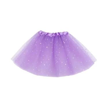 Imagem de Saia Tutu Curta De Tule Com 3 Camadas Para Meninas, Fantasia De Dança 