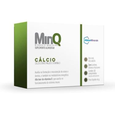Imagem de MinQ Cálcio Citrato Malato e Vitamina D 30 comprimidos - INZYME