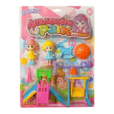 Imagem de Brinquedo Infantil Parque de Diversões 8 Peças Domni