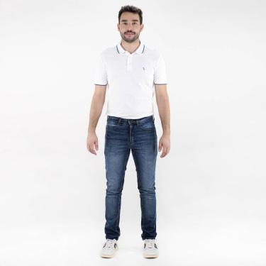 Imagem de Calça Jeans Reserva Skinny Águas de Goias Azul Indigo - Masculino-Masculino