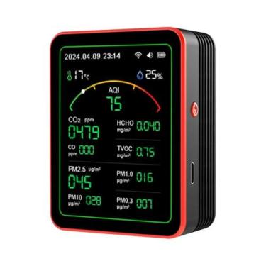 Imagem de Monitor De Qualidade Do Ar Portátil Com WiFi, Tela TFT, Testador PM0.3