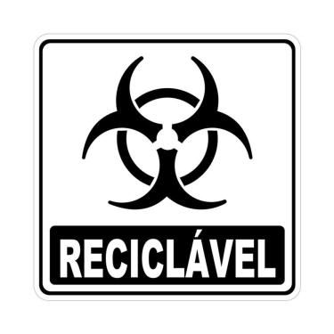 Imagem de Adesivo Lixo Reciclavel 20cm X 20cm Nome Do Desenho Infectante