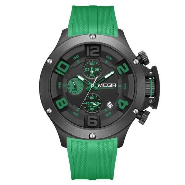 Imagem de Relógio Masculino Megir Mg-8115 à Prova D'água Verde