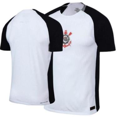 Imagem de Camisa Corinthians I 25 . 26 Torcedor Masculina Branco preto, Preto, B