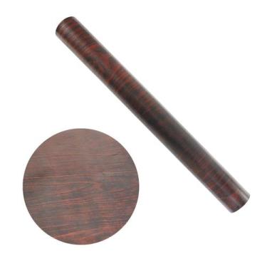 Imagem de Kit 10 Rolo de 10 Metros Papel Adesivo Amadeirado Jacarandá - Rocie