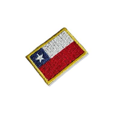 Imagem de BP0045-031 Bandeira Chile Patch Bordado 3,8x2,5cm - Autêntico BR44