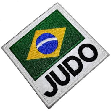 Imagem de Bandeira Brasil Judo ATM078 Patch Bordado para Kimono Camisa - BR44 Pa