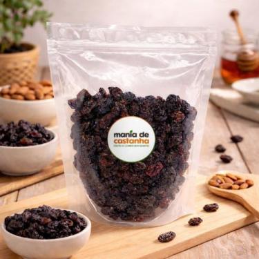 Imagem de Uva Passa Preta 1kg - Mania de Castanha