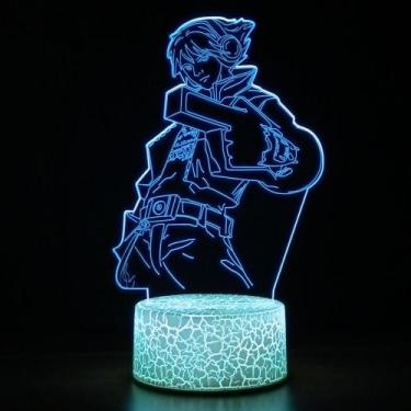 Imagem de Acrílico 3D decorativo de mesa Night Light Legends de 7 cores - taiyua