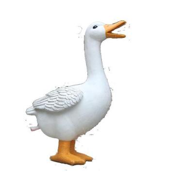 Imagem de Estátua de pato, decoração de jardim, resina pulverizadora de água 23x