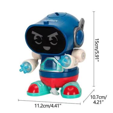 Imagem de Robô elétrico educacional infantil Dancing Robot Toy Musi - Gloome Sto