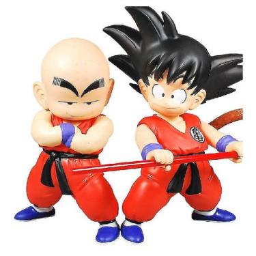 Imagem de Boneco de brinquedo Dragon Ball Sun Goku Krilin 21 cm, 2 peças - Gloom