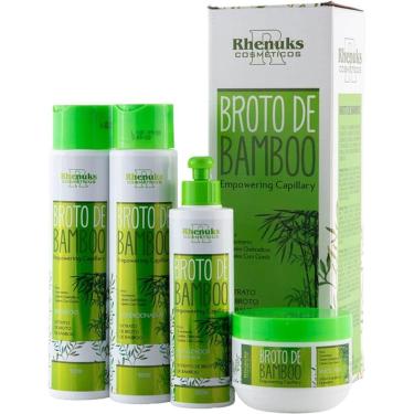 Imagem de Rhenuks Broto De Bamboo - Kit Fortalecimento Capilar Antiqueda (4 Produtos)