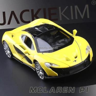 Imagem de Modelo de carro McLaren P1 em escala 1:32 em metal fundido amarelo - G