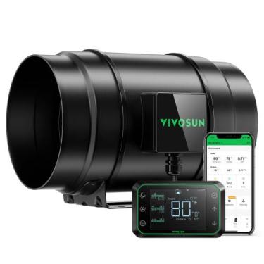Imagem de Ventilador de Conducto Inline VIVOSUN AeroZesh G8 Silencioso 8" 725 CF