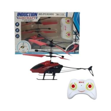 Imagem de Helicóptero RC Elétrico Com Suspensão Bidirecional E Luzes, Anti-Queda