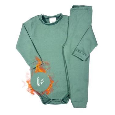 Imagem de Conjunto Infantil Térmico Segunda Pele Peluciado Body Calça - Pettenat