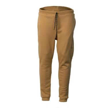 Imagem de Calça Masculina Gangster Moletom Logo Lateral Caramelo, Caramelo, P