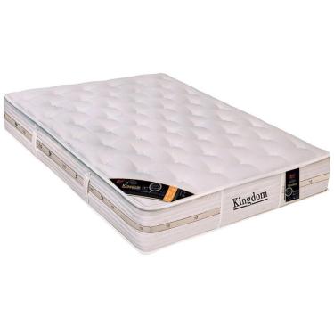 Imagem de Colchão King Molas Ensacadas Kingdom Aloe Vera Visco 193x203x32cm D45 Castor
