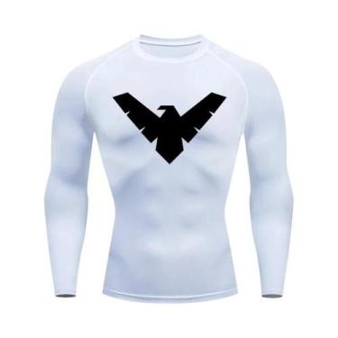 Imagem de Camiseta De Compressão Masculina De Secagem Rápida Para Corrida, Manga