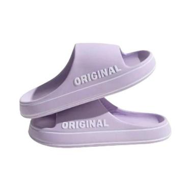 Imagem de Chinelos De Praia Femininos Em Cores Sólidas Feslishoet Antiderrapante