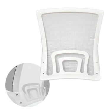 Imagem de Encosto Cadeira Escritorio Ergonomico Suporte Lombar Resistente Peça Reparo Trabalho Estudo Casa Resistente