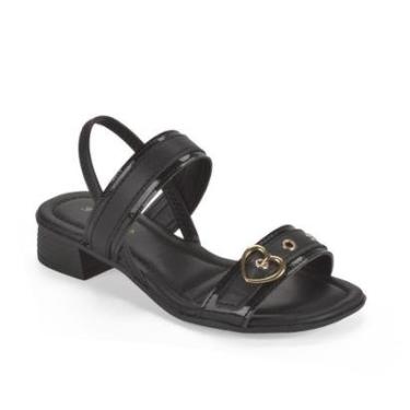 Imagem de Sandália Pink Cats Infantil de Salto Bloco V5751-Feminino