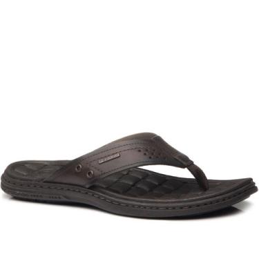 Imagem de Chinelo Masculino Ortopédico Pegada Couro Esporão Anatômico 131221, Cr