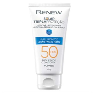 Imagem de Protetor Solar facial Renew hialurônico 40g Fps 50 Avon