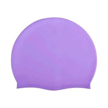 Imagem de Touca De Natação Unissex À Prova d'Água Em Silicone Flexível Com Alta 